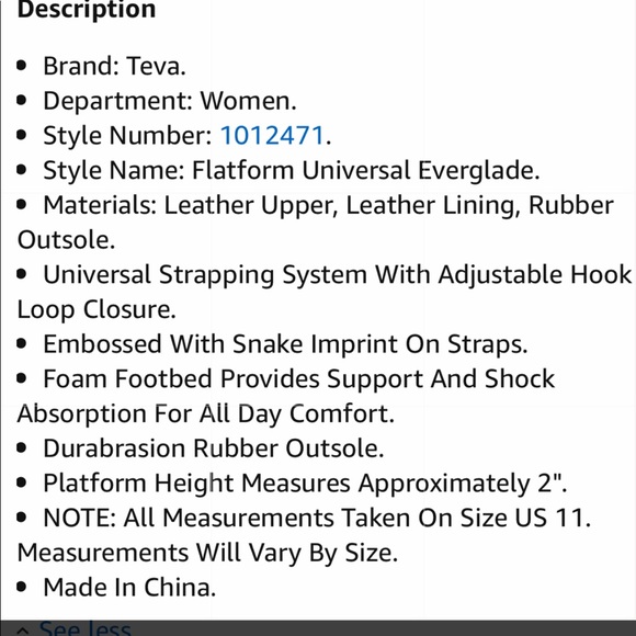 SEE TODAY'S DEAL⬇! NIB Flatform Everglade Teva’s - Picture 8 of 8